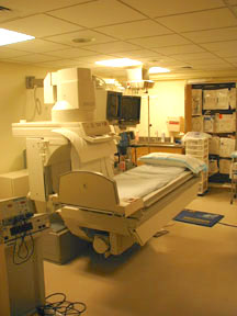 equipment in a hospital room